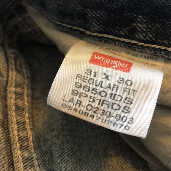 Wranglers men’s size 31x30 straight denim jeans - Picture 7 of 7